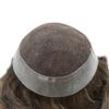 Hair Wonders Toupee For Men Hair Piece Replacement System For Men Real Human Hair Swiss Lace Mens Toupee Hairpieces For Men Hair Prosthesis 7x9 Medium light density #210 2# DARKEST BROWN+10% GREY view 4
