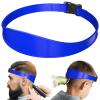 AOMGD Neckline Shaving Template and Adjustable Hair Trimming Guide,DIY Self Haircutting System, Shaving and Keeping a Clean and Straight Neck Hairline,Easy Use Tool Soft Portable(Blue) view 1