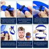 AOMGD Neckline Shaving Template and Adjustable Hair Trimming Guide,DIY Self Haircutting System, Shaving and Keeping a Clean and Straight Neck Hairline,Easy Use Tool Soft Portable(Blue) view 4