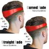 AOMGD Neckline Shaving Template and Adjustable Hair Trimming Guide,DIY Self Haircutting System, Shaving and Keeping a Clean and Straight Neck Hairline,Easy Use Tool Soft Portable (Red) view 2