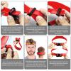 AOMGD Neckline Shaving Template and Adjustable Hair Trimming Guide,DIY Self Haircutting System, Shaving and Keeping a Clean and Straight Neck Hairline,Easy Use Tool Soft Portable (Red) view 4