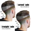 AOMGD Adjustable Hair Trimming Guide and Neckline Shaving Template,DIY Self Haircutting System, Shaving and Keeping a Clean and Straight Neck Hairline,Easy Use Tool Soft Portable (Grey) view 2