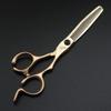 2pcs Hairdressing Scissors Set,6 Inch Hair Scissors Set Professional Barber Scissors Set Hair Thinning Scissors Kit,Metallic,Flat Cut 6 Inch view 4