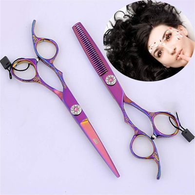 CAIMIAO Hairdressing Scissors Left Handed Series Barber Scissors Professional Salon Stylist Shears Sharp and Precise Cut for Left-Handed Hairdresser