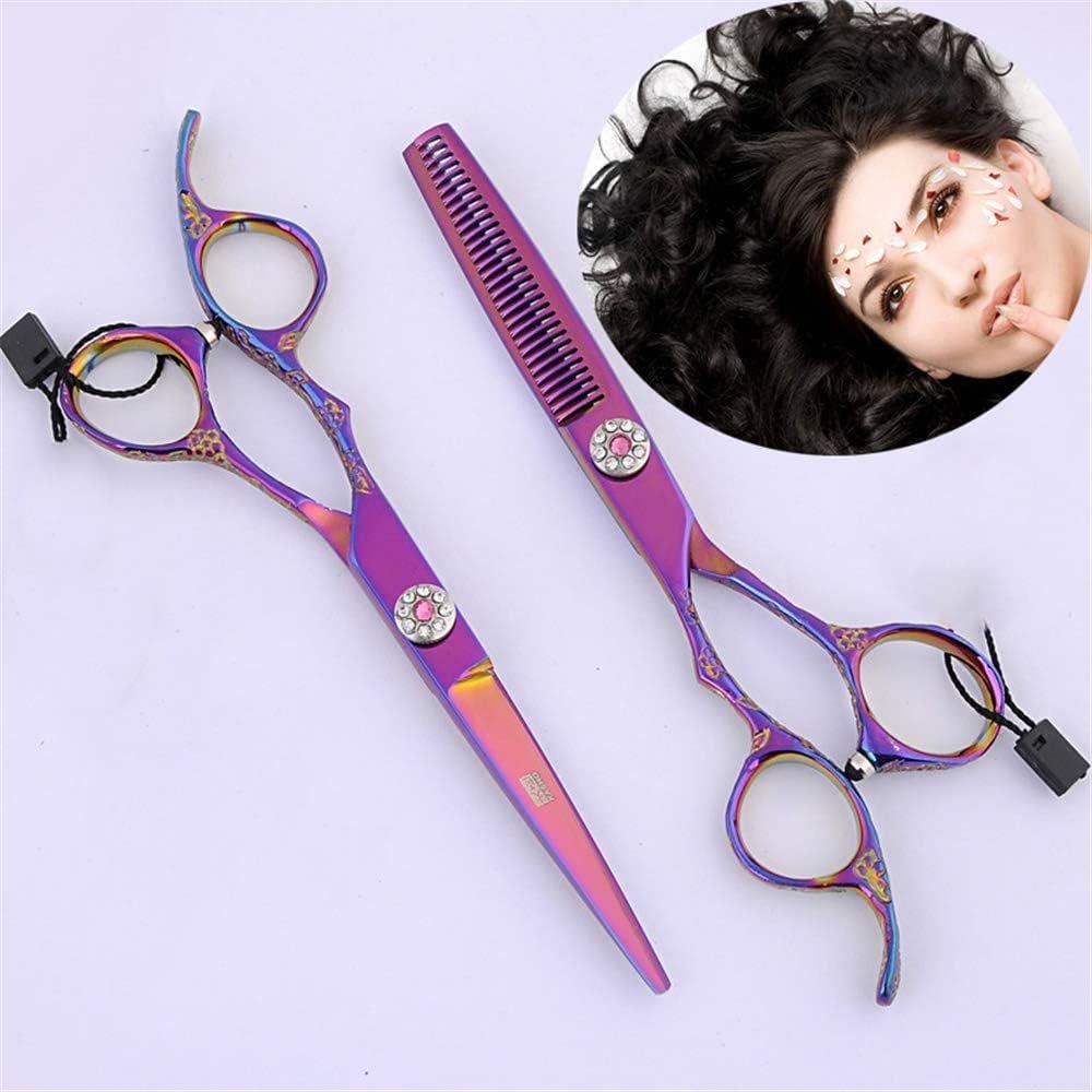 CAIMIAO Hairdressing Scissors Left Handed Series Barber Scissors Professional Salon Stylist Shears Sharp and Precise Cut for Left-Handed Hairdresser