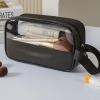 ANEMEL Toiletry Travel Wash Bag Waterproof Portable Traveling Accessories Organizer For Women and Men, Black view 3