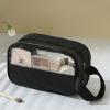 ANEMEL Toiletry Travel Wash Bag Waterproof Portable Traveling Accessories Organizer For Women and Men, Black view 4