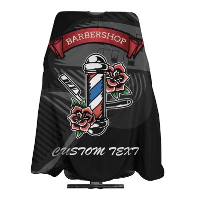 Custom Barber Cape Hairdresser Cape, Add Your Photo Text Logo Personalized Salon Cape for Men, Customized Hair Cutting Cape for Home Salon Barbershop
