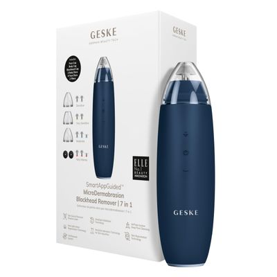 GESKE SmartAppGuided MicroDermabrasion Blackhead Remover | 7 in 1 | Blackhead Remover | Electric Pore Cleaner | Innovative Vacuum Cup | Beauty Tool | Skin Cleansing Device | Skincare Device