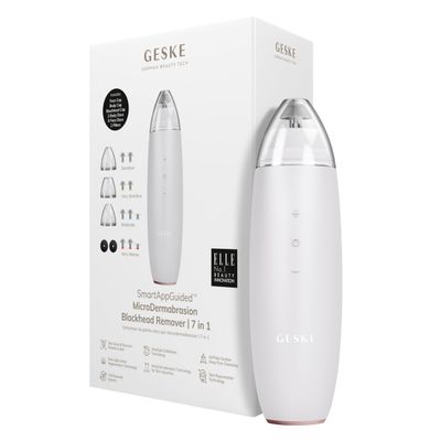 GESKE SmartAppGuided MicroDermabrasion Blackhead Remover | 7 in 1 | Blackhead Remover | Electric Pore Cleaner | Innovative Vacuum Cup | Beauty Tool | Skin Cleansing Device | Skincare Device