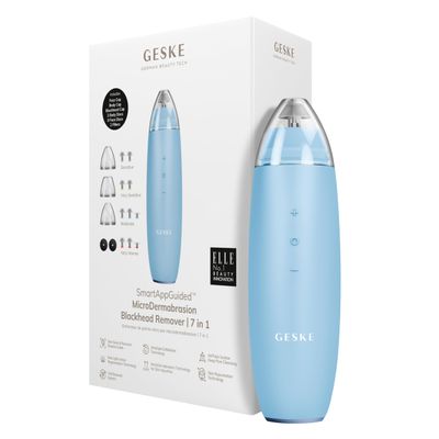 GESKE SmartAppGuided MicroDermabrasion Blackhead Remover | 7 in 1 | Blackhead Remover | Electric Pore Cleaner | Innovative Vacuum Cup | Beauty Tool | Skin Cleansing Device | Skincare Device
