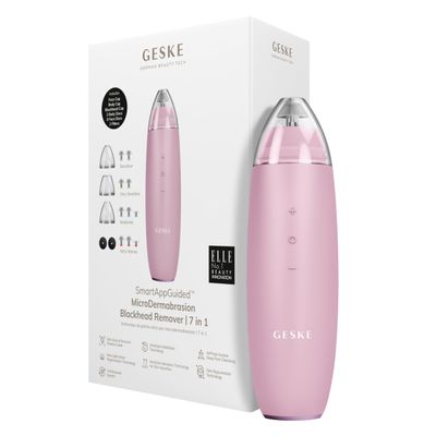 GESKE SmartAppGuided MicroDermabrasion Blackhead Remover | 7 in 1 | Blackhead Remover | Electric Pore Cleaner | Innovative Vacuum Cup | Beauty Tool | Skin Cleansing Device | Skincare Device