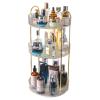 360 Rotating Makeup Organizer, Makeup Storage Shelf, Bathroom Makeup Carousel Spinning Holder Rack, High-Capacity Multi-layered Stable Base Good Load-bearing Raised Desktop Makeup Storage Holder Cl view 1