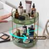 360 Rotating Makeup Organizer, Makeup Storage Shelf, Bathroom Makeup Carousel Spinning Holder Rack, High-Capacity Multi-layered Stable Base Good Load-bearing Raised Desktop Makeup Storage Holder Cl view 4