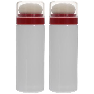 2Pcs Travel Body Powder Jars, Baby Talcum Powder Bottles with Puff, Empty Refillable Baby Loose Powder Containers for Home Outdoor Trips