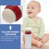 2Pcs Travel Body Powder Jars, Baby Talcum Powder Bottles with Puff, Empty Refillable Baby Loose Powder Containers for Home Outdoor Trips view 4