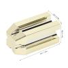 4 in 1 Eyebrow Pencil Sharpener, Duckbill Shape Sharpener, Cosmetic Makeup Pencil Sharpener, Universal Sharpener for All Wooden and Plastic Pencil Sizes,Essential Tool for Girls Makeup,Gold view 2