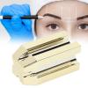 4 in 1 Eyebrow Pencil Sharpener, Duckbill Shape Sharpener, Cosmetic Makeup Pencil Sharpener, Universal Sharpener for All Wooden and Plastic Pencil Sizes,Essential Tool for Girls Makeup,Gold view 4
