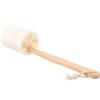 LALAFINA Home Use Handheld Bath Brush Natural Loofah Exfoliating Scrubber for Skin Cleaning Comfortable Handle Bath Tool for Back Arm and Leg Care view 1
