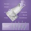 NanoSteamer Large 3-in-1 Nano Ionic Facial Steamer with Precise Temp Control - Humidifier - Unclogs Pores - Blackheads - Spa Quality - Bonus 5 Piece Stainless Steel Skin Kit (Lilac) view 2