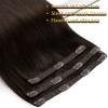 [2 Packs Bundle] Sunny Hair Clip in Hair Extensions Dark Brown 12inch 5pcs 80g + Clip in Hair Extensions Brown 3pcs 12inch 80g #2 view 3