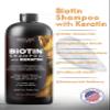 SOULSPA PURE Biotin Shampoo with Keratin - Advanced Anti-Thinning, Hair Growth & Repair Formula - Soothes Scalp, with Tea Tree Oil & DHT Blockers - Strong, Healthy Hair for Men & Women - 16 fl oz view 2