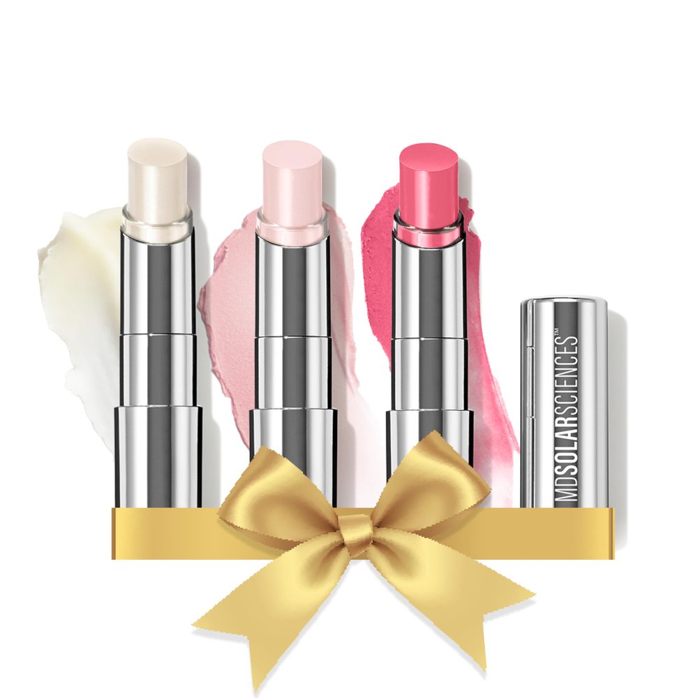 MDSolarSciences Tinted Lip Balm SPF 30, Sheer Hydrating Sunscreen for Lips, Vegan, Gluten Free, Trio - The Neutrals, 0.15 Oz