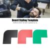 3pcs Beard Shaping Tool Templatefor Men Mustache Sideburns Template Styling Tool for Jaw Cheek Neck Line view 3