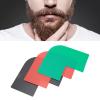 3pcs Beard Shaping Tool Templatefor Men Mustache Sideburns Template Styling Tool for Jaw Cheek Neck Line view 4