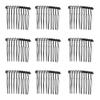 10Pcs 10 Teeth Hair Clip Combs Metal Wire Hair Combs Wire Twist Bridal Wedding Combs Decorative Headpiece French Twist Updo Bun Accessories view 1