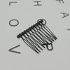 10Pcs 10 Teeth Hair Clip Combs Metal Wire Hair Combs Wire Twist Bridal Wedding Combs Decorative Headpiece French Twist Updo Bun Accessories view 3