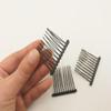 10Pcs 10 Teeth Hair Clip Combs Metal Wire Hair Combs Wire Twist Bridal Wedding Combs Decorative Headpiece French Twist Updo Bun Accessories view 4