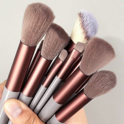13PCS Makeup Brushes Set Eye Shadow Foundation Women Cosmetic Brush Eyeshadow Blush Powder Blending Beauty Soft Makeup Tool