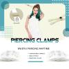 WZPB Disposable Piercing Clamps Kit 75Pcs - 25Pcs Plastic Piercing Forceps and 50Pcs Piercing Needles 12G 14G 16G 18G 20G for Ear Nose Lip Belly Piercing view 3