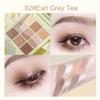 9 Colors Eyeshadow Palette - Matte & Shimmer Nude Earthy Tone Glitter Long-Lasting British Tea Style With 3 Brushes, Earl Gray view 2