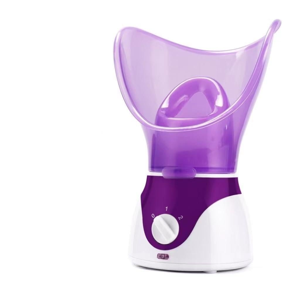 50ML Facial Steamer Nose Steamer Hot Sprayer Face Humidifier Skin Moisturizing Pores Cleansing Skin Deep Hydration Control Oil (Color : Purple US Plug 110V)