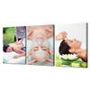 Relaxing Spa Wall Art Facial Massage Painting Wall Decor Skin Care Salon Picture Canvas Printed Beauty Salon Poster Stretched Frame Home Beauty Salon Decoration 3 Panels(60x26 inches) view 1
