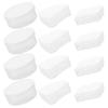 Beaupretty 12pcs Cosmetic Sponge Holder Makeup Puff Storage Boxes for Travel Triangular Round Rectangular Design Compact and Portable Powder Puff Cases view 1