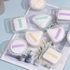 Beaupretty 12pcs Cosmetic Sponge Holder Makeup Puff Storage Boxes for Travel Triangular Round Rectangular Design Compact and Portable Powder Puff Cases view 3