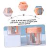 FOMIYES 4pcs Pencil Sharpener Manual Pencil Sharpener Mini Lipsticks Pencil Eyeliner Pocket s Hand Women Pen Sharpener Eyeliner Miss Abs view 4