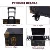 Beauty Salon Luggage,24 inch Hairdressing Trolley Stylist Beauty Salon Cosmetic Luggage Travel Organizer Tool Box with Hair Dryer Holder Rolling Lockable Makeup Train Case view 4