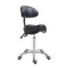 Antlu Saddle Stool Chair with Back Support, Ergonomic Esthetician Stool Chair for Salon Tattoo Spa Medical Dentist Clinic (with Backrest, Black) view 1