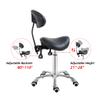 Antlu Saddle Stool Chair with Back Support, Ergonomic Esthetician Stool Chair for Salon Tattoo Spa Medical Dentist Clinic (with Backrest, Black) view 4