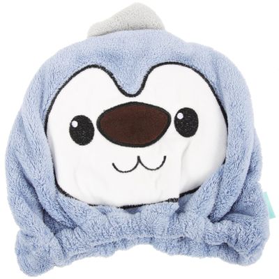 FOMIYES Absorbent Microfiber Hair Drying Hat Quick Drying Towel Wrap for Boys and Girls and Adults Soft Lightweight Cartoon Design for Easy Use After Shower Swim