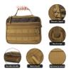 SMONT Toiletry Bag for Men Travel Toiletry Organizer Dopp Kit Travel Organizer Toiletries Tactical Bag Shaving Hygiene Bag Bathroom Hanging Men's Toiletry Bag for Short Trips Brown view 4