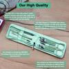 7 Pcs Manicure Set Stainless Steel Nail Clippers Kit, Nail Care Beauty Tools Set Christmas Stocking Stuffers, Christmas Gifts for Men and Women Travel Grooming Kit With Zipper Leather Case view 4