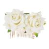Beatifufu 1pc Flower Bride Hair Comb Elegant Wedding Hair Accessory for Women for Brides and Special Occasions Easy to Wear and Stylish view 1