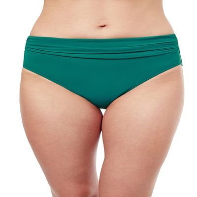Profile by Gottex Womens Tutti Classic Bikini Bottoms, Emerald, 14 US