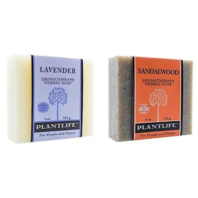 Plantlife Lavender Bar Soap and Sandalwood Bar Soap - Moisturizing and Soothing Soap for Your Skin - Made in California