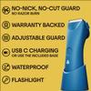MERIDIAN The Trimmer Plus - Body Hair Trimmer & Waterproof Electric Shaver for Men and Women for Pubic Hair, Chest, Legs & Bikini Line, UBS-C Cable & Charging Dock Included, Ocean view 2